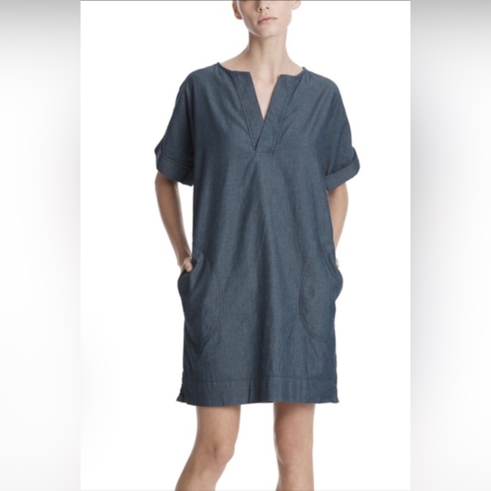 ATM Anthony Thomas Melillo Chambray Shift Dress Size Small